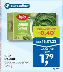ADEG iglo Spinat Angebot