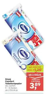 ADEG Zewa Comfort Toilettenpapier Angebot