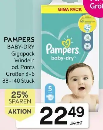 Bipa Pampers 3-6 Angebot