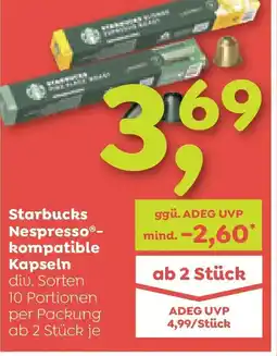 ADEG Starbucks Nespresso®- kompatible Kapseln Angebot