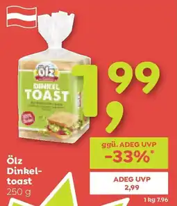 ADEG Ölz Dinkel- toast Angebot