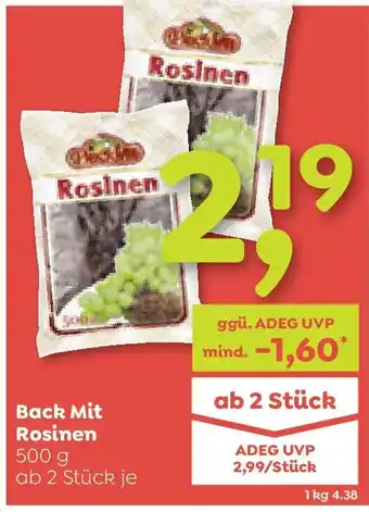 ADEG Back Mit Rosinen Angebot