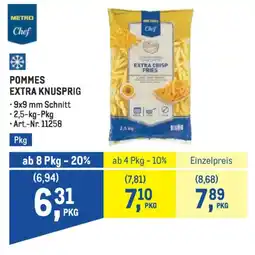 Metro Pommes extra knusprig Angebot