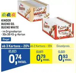 Metro Kinder bueno od. bueno white Angebot