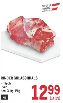 Metro Rinder gulaschhals Angebot