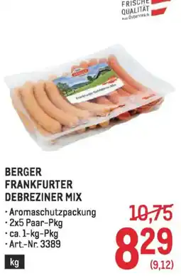 Metro Berger frankfurter debreziner mix Angebot