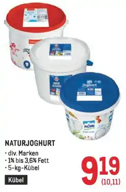 Metro Naturjoghurt Angebot