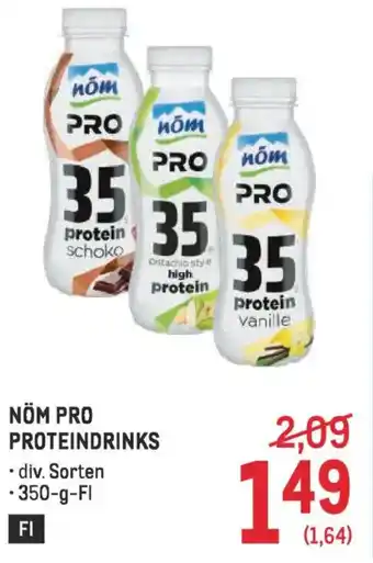 Metro Nöm pro proteindrinks Angebot
