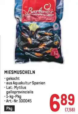 Metro Miesmuscheln Angebot