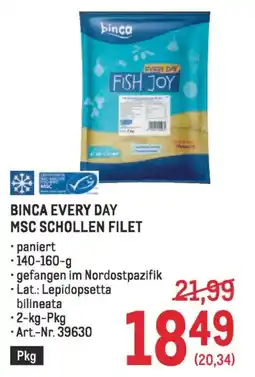 Metro Binca every day msc schollen filet Angebot