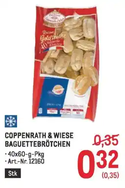 Metro Coppenrath & wiese baguettebrötchen Angebot