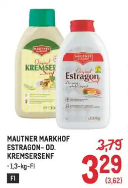 Metro Mautner markhof estragon-od. kremsersenf Angebot