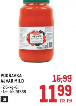 Metro Podravka ajvar mild Angebot
