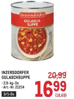 Metro Inzersdorfer gulaschsuppe Angebot