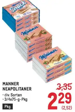 Metro Manner neapolitaner Angebot