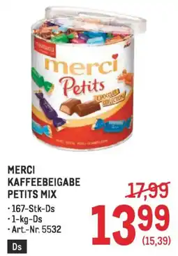 Metro Merci kaffeebeigabe petits mix Angebot