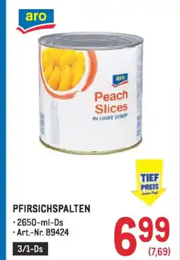 Metro Pfirsichspalten Angebot