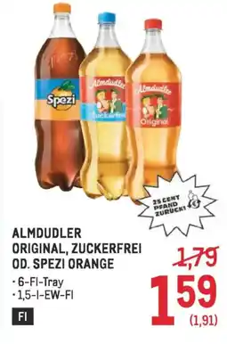 Metro Almdudler original, zuckerfrei od. spezi orange Angebot