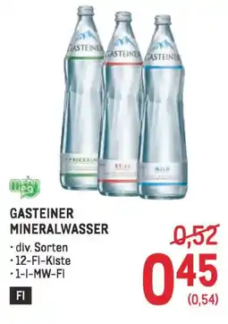 Metro Gasteiner mineralwasser Angebot
