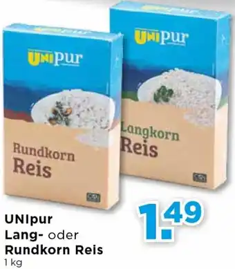 Unimarkt UNIpur Lang-Oder Rundkorn Reis 1kg Angebot
