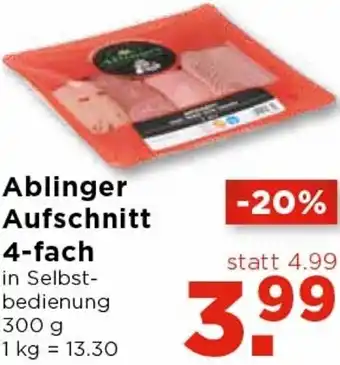 Unimarkt Ablinger Aufschnitt 4-Fach 300g Angebot