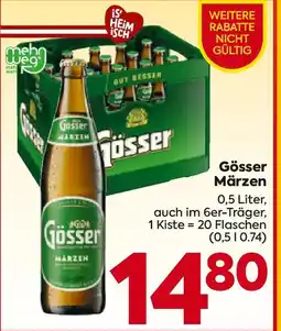 Billa Gösser Märzen Angebot