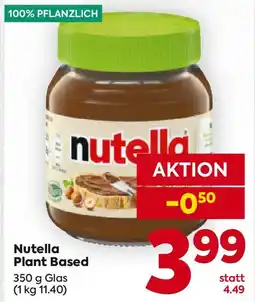 Billa Nutella plant based Angebot