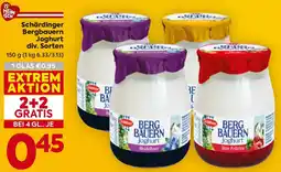 Billa Schärdinger bergbauern joghurt Angebot