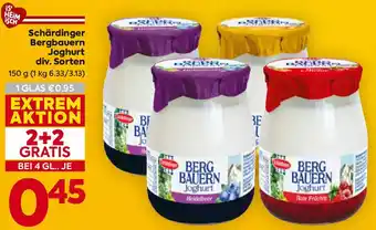 Billa Schärdinger bergbauern joghurt Angebot