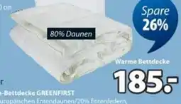 JYSK Entendaunen-Bettdecke 135x200 Otto Keller GREENFIRST warm Angebot