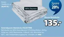 JYSK Entendaunen-Bettdecke 135x200 FALKETIND warm Angebot