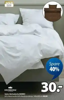 JYSK Satin-Bettwäsche BARBO weiß Angebot