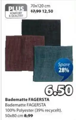 JYSK Badematte FAGERSTA grau Angebot