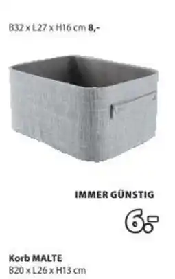 JYSK Korb MALTE rau Angebot