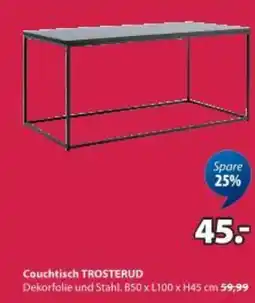 JYSK Couchtisch TROSTERUD Marmorfarben/schwarz Angebot