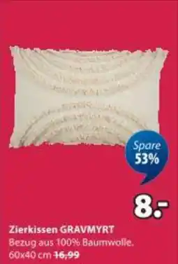 JYSK Zierkissen GRAVMYRT beige Angebot