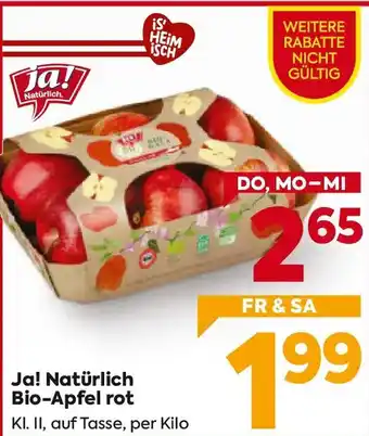 Billa Ja! natürlich bio-apfel rot Angebot