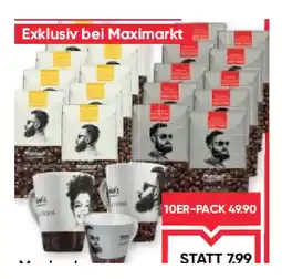 Maximarkt café do brasil oder Espresso + 2 Maximo's Espresso- oder Kaffeetassen GRATIS Maximarkt Angebot