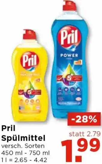 Unimarkt Pril Spülmittel 450-750ml Angebot