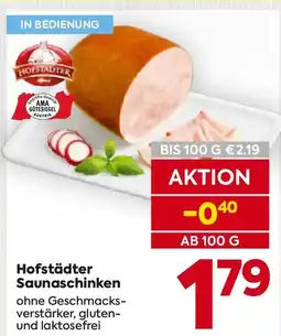 Billa Hofstädter saunaschinken Angebot