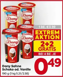 Billa Dany sahne schoko od. vanille Angebot