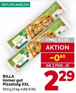 Billa Billa immer gut pizzateig xxl Angebot