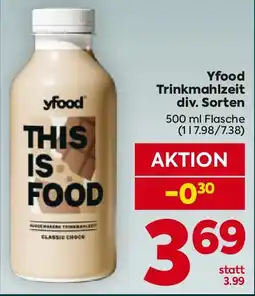 Billa Yfood Trinkmahlzeit Angebot