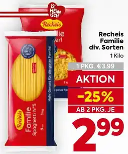 Billa Recheis Familie Angebot