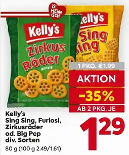 Billa Kelly's sing sing, furiosi, zirkusräder od. big pep Angebot