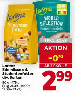 Billa Lorenz edelnüsse od. studentenfutter Angebot