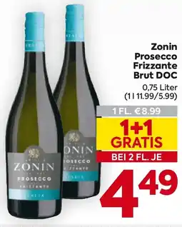 Billa Zonin prosecco frizzante brut doc Angebot