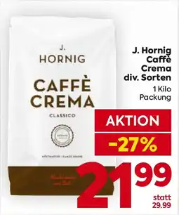 Billa J. Hornig Caffè Crema Angebot