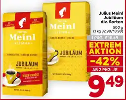 Billa Julius Meinl Jubiläum Angebot