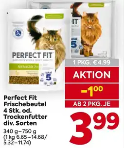 Billa Perfect Fit Frischebeutel od. Trockenfutter Angebot